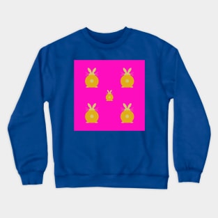 Neon Bunny pattern Crewneck Sweatshirt
